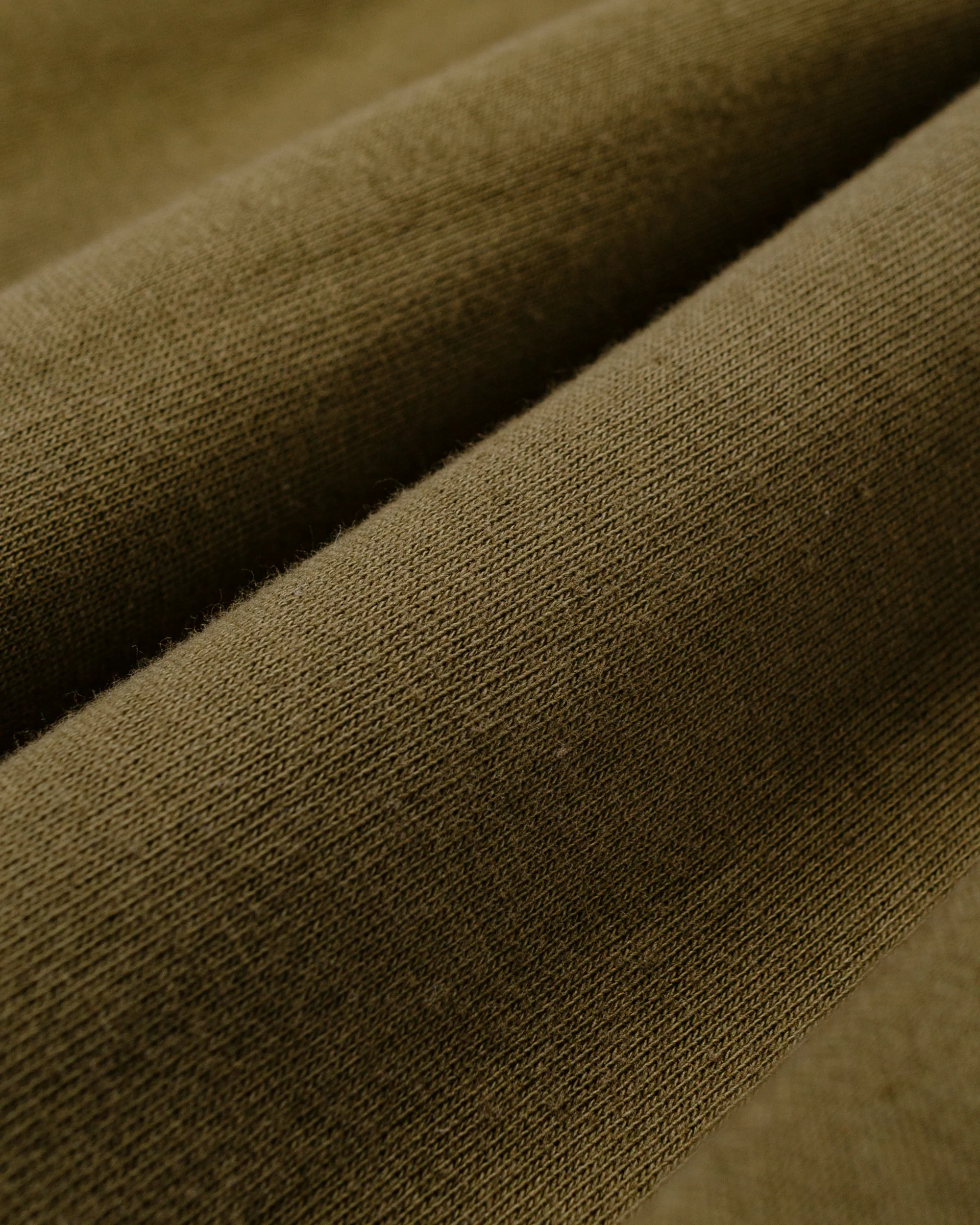 The Real McCoy's MC25110 10 oz. Loopwheel Cruiser Sweatshirt Olive - Image 6