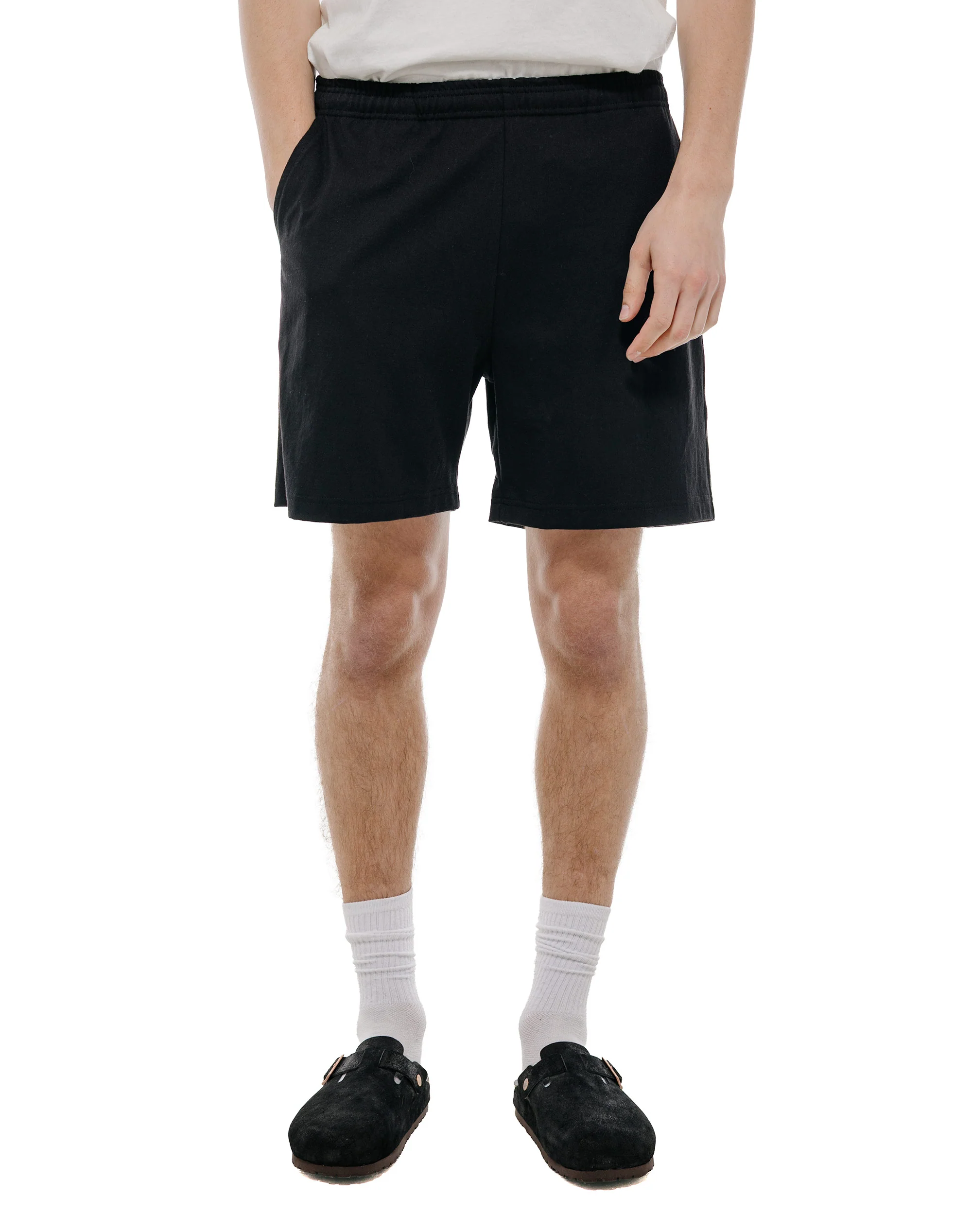 The Real McCoy's MC26037 Jersey Gym Shorts Black - Image 2