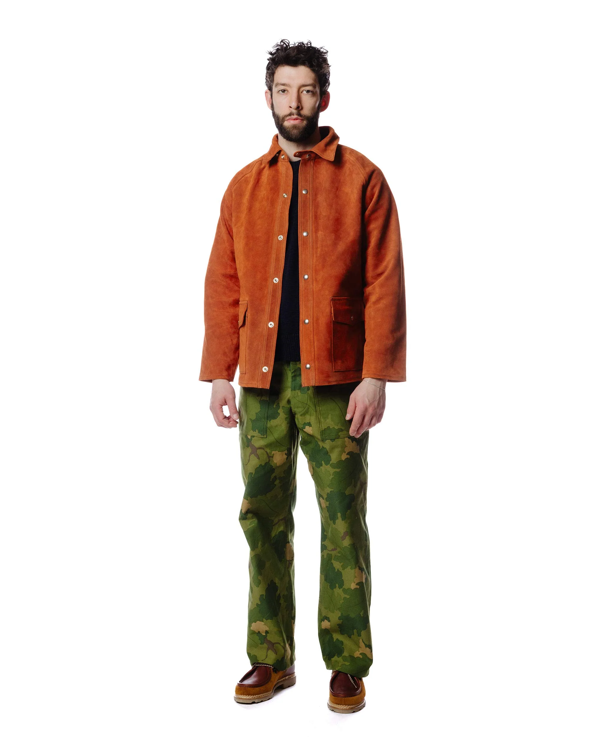 The Real McCoy's MJ23014 8HU Leather Welder Jacket Brick Red - Image 2