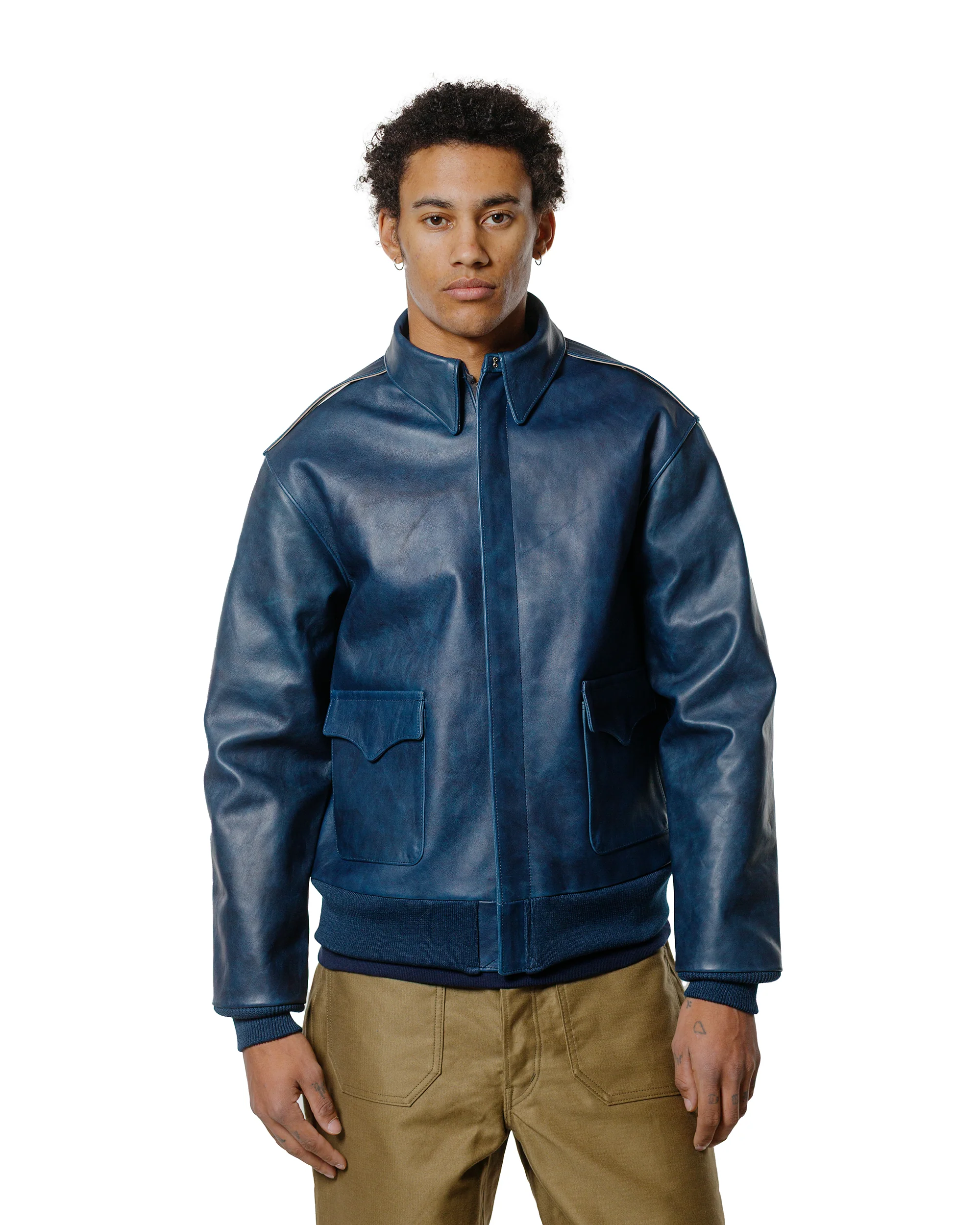 The Real McCoy's MJ23101 Type A-2 / Indigo Dyed Indigo - Image 2