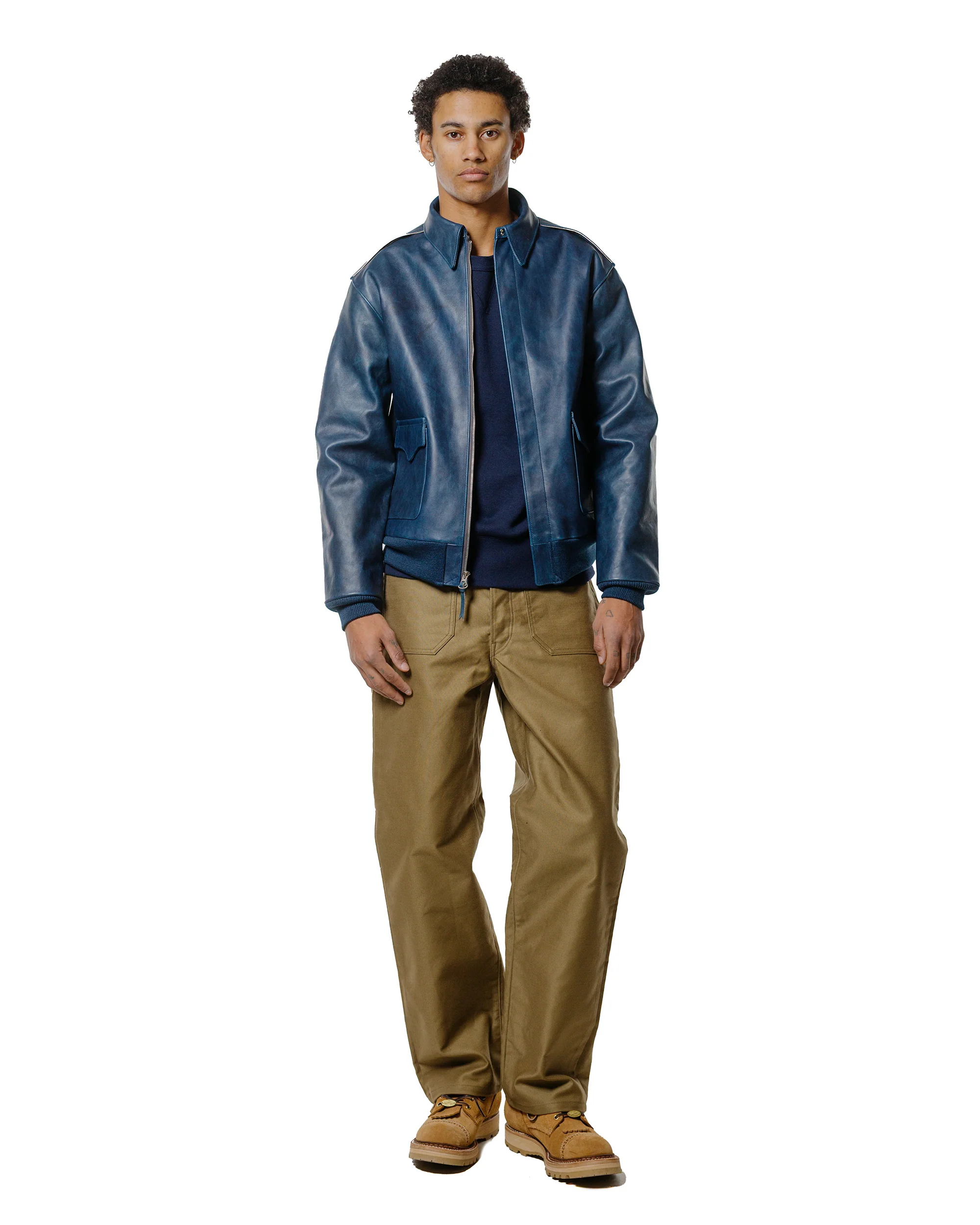 The Real McCoy's MJ23101 Type A-2 / Indigo Dyed Indigo - Image 4