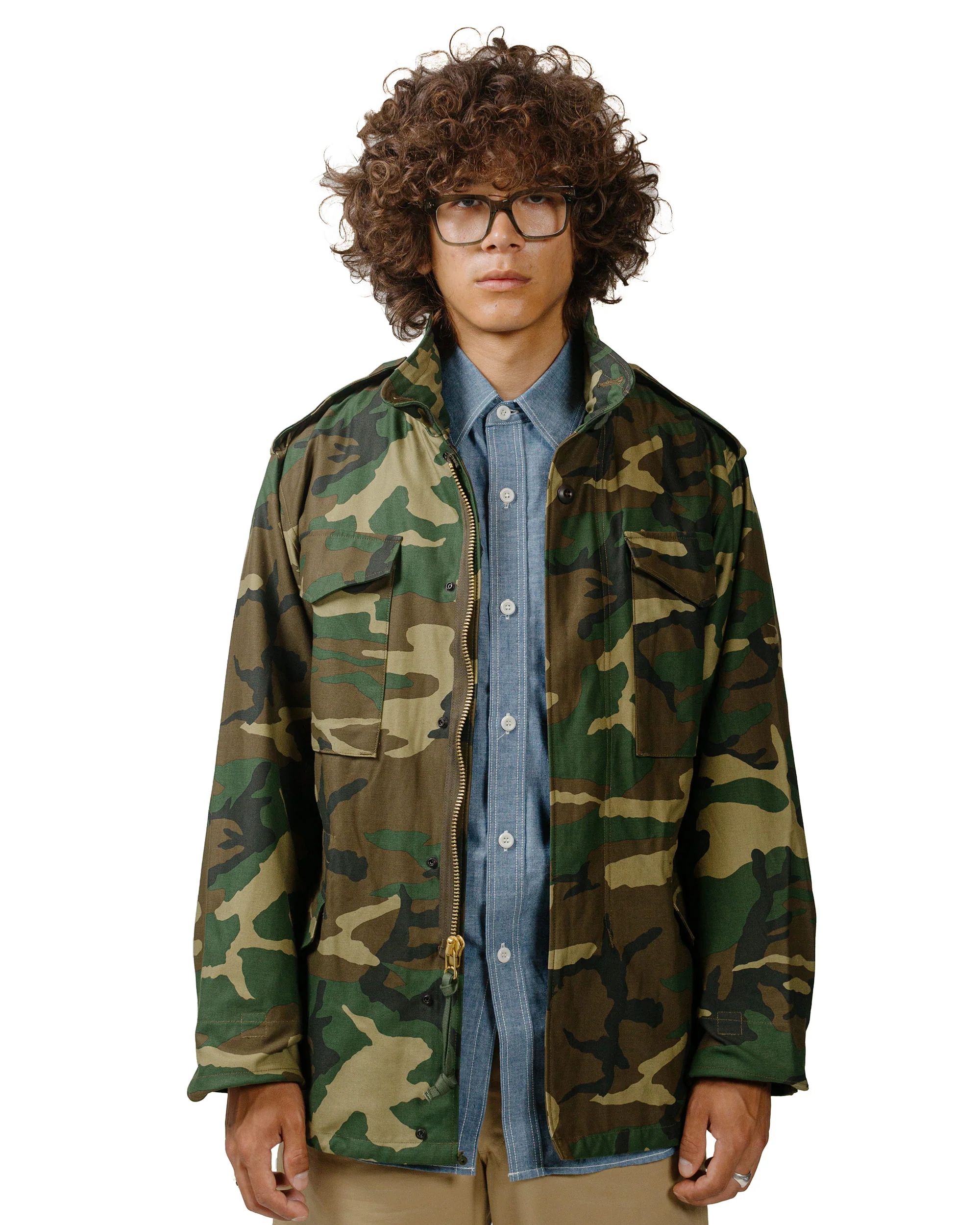 The Real McCoy's MJ23113 Coat, Man's, Field, M-65 / Woodland Olive - Image 2