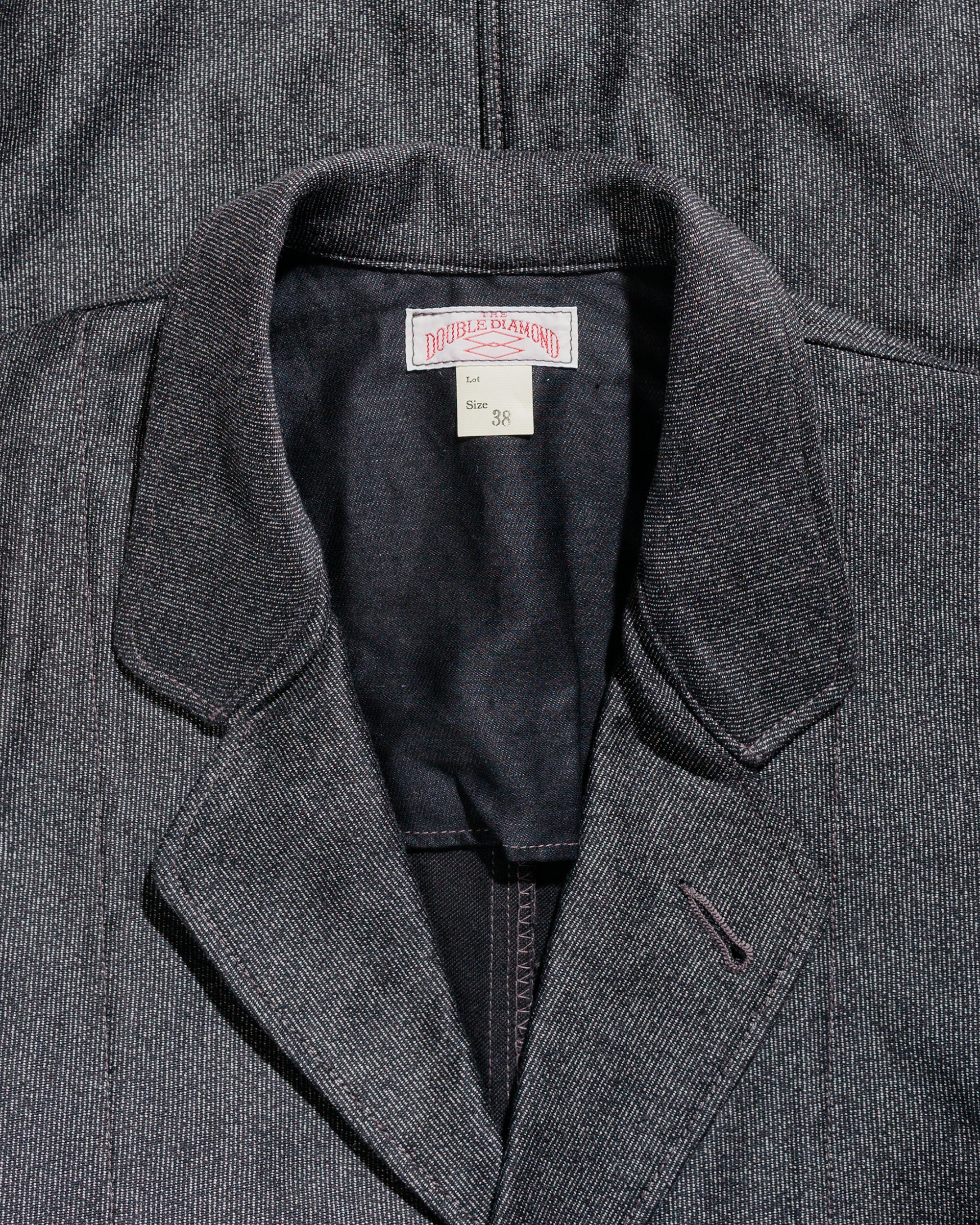 The Real McCoy's MJ24108 Double Diamond Sack Coat / Printed Moleskin Salt & Pepper - Image 5