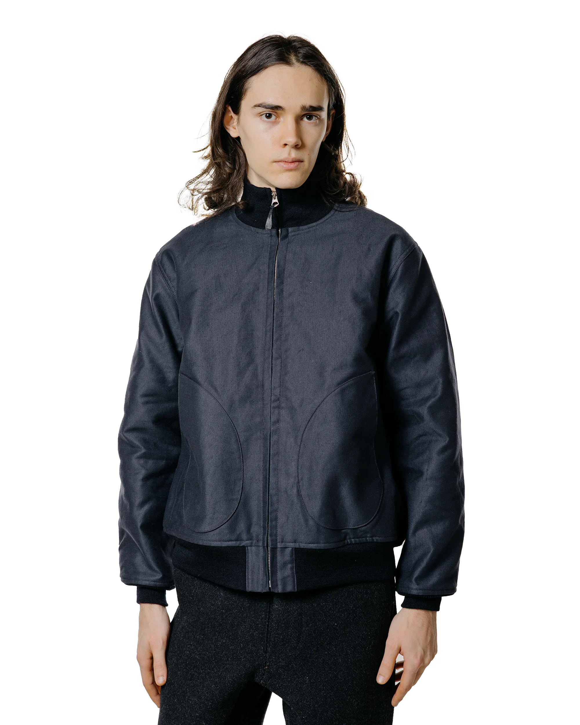 The Real McCoy's MJ25108 U.S.N. Blue Deck Jacket Navy - Image 2