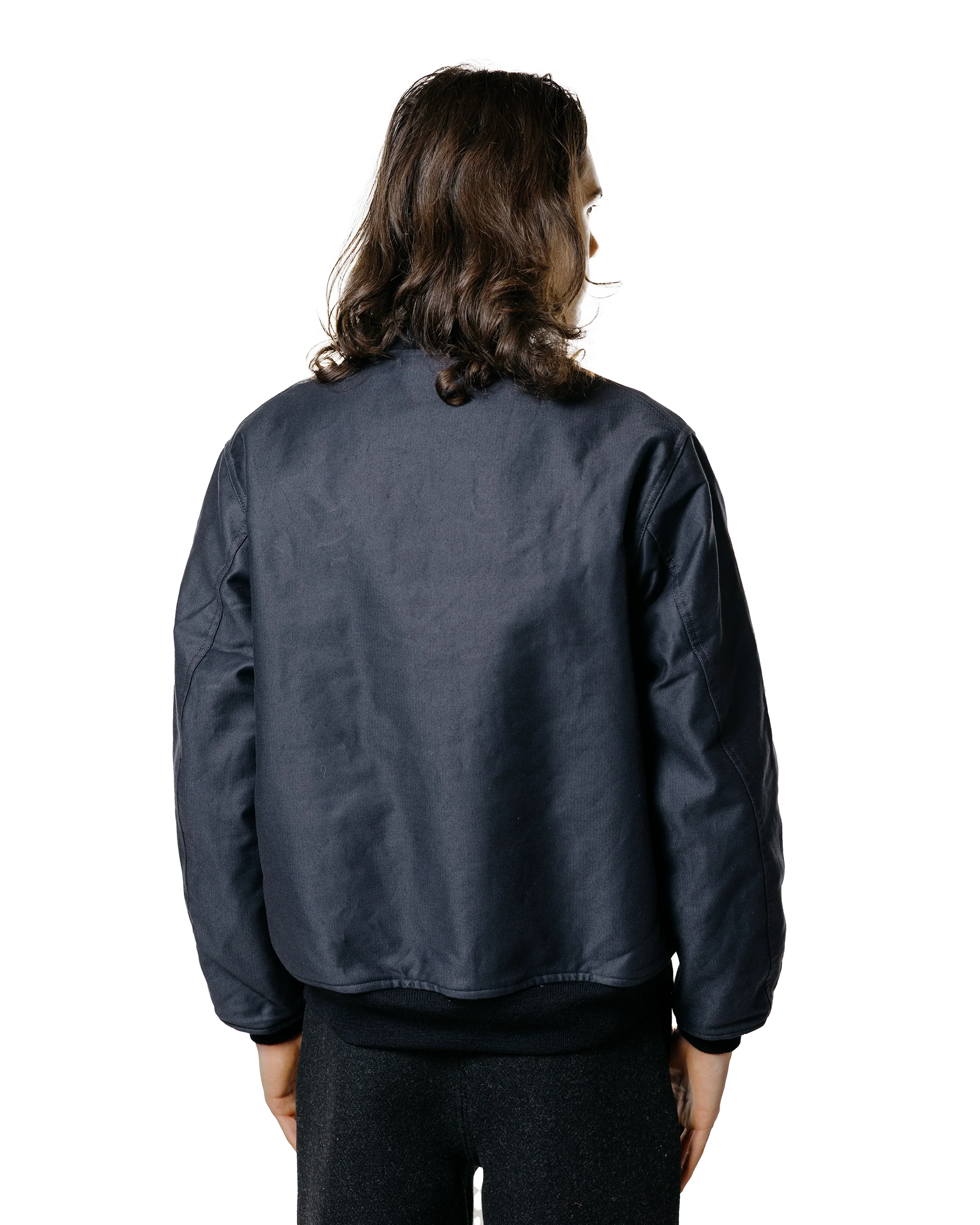 The Real McCoy's MJ25108 U.S.N. Blue Deck Jacket Navy - Image 3