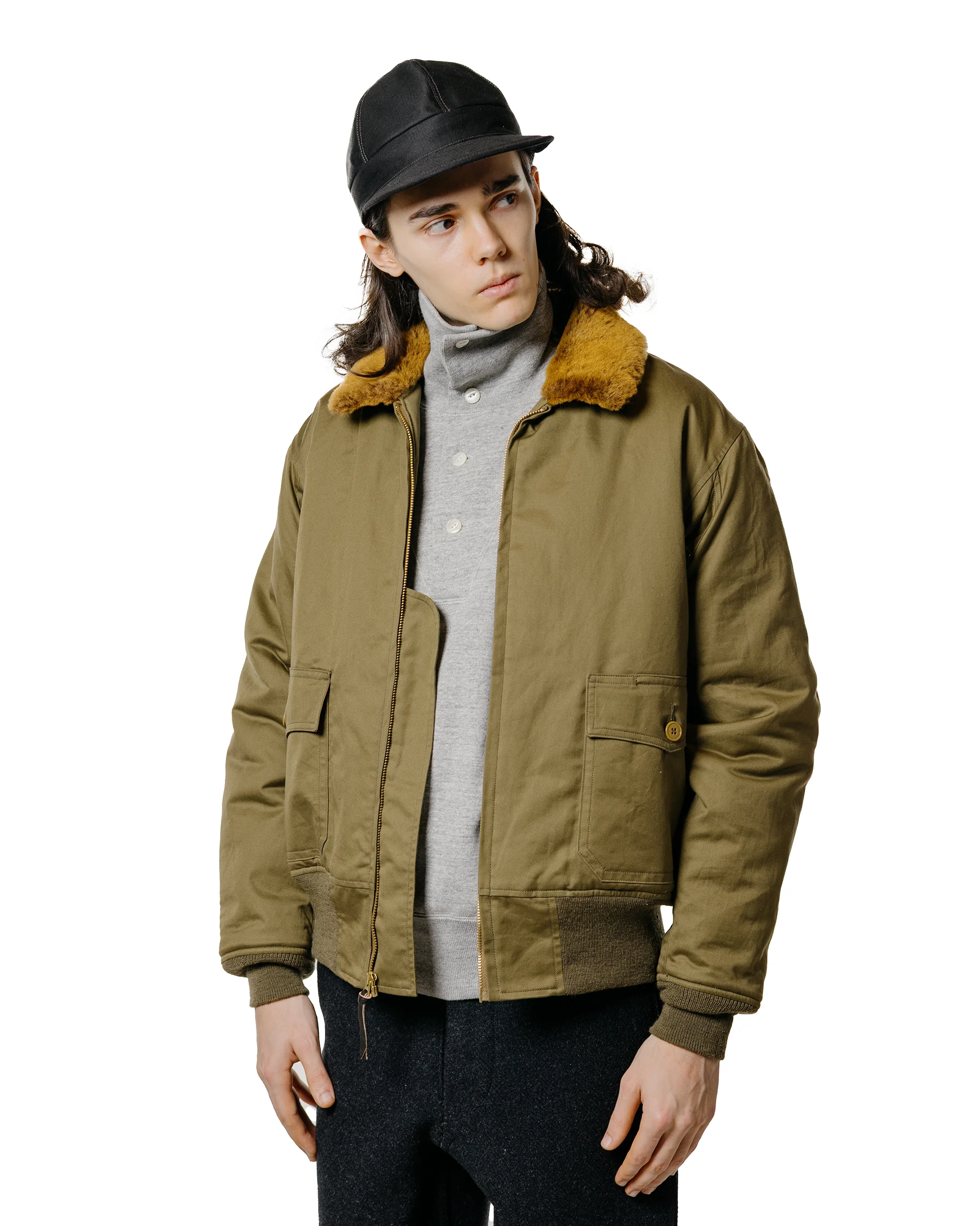 The Real McCoy's MJ25117 Type B-10 Real McCoy MFG.Co Olive - Image 2