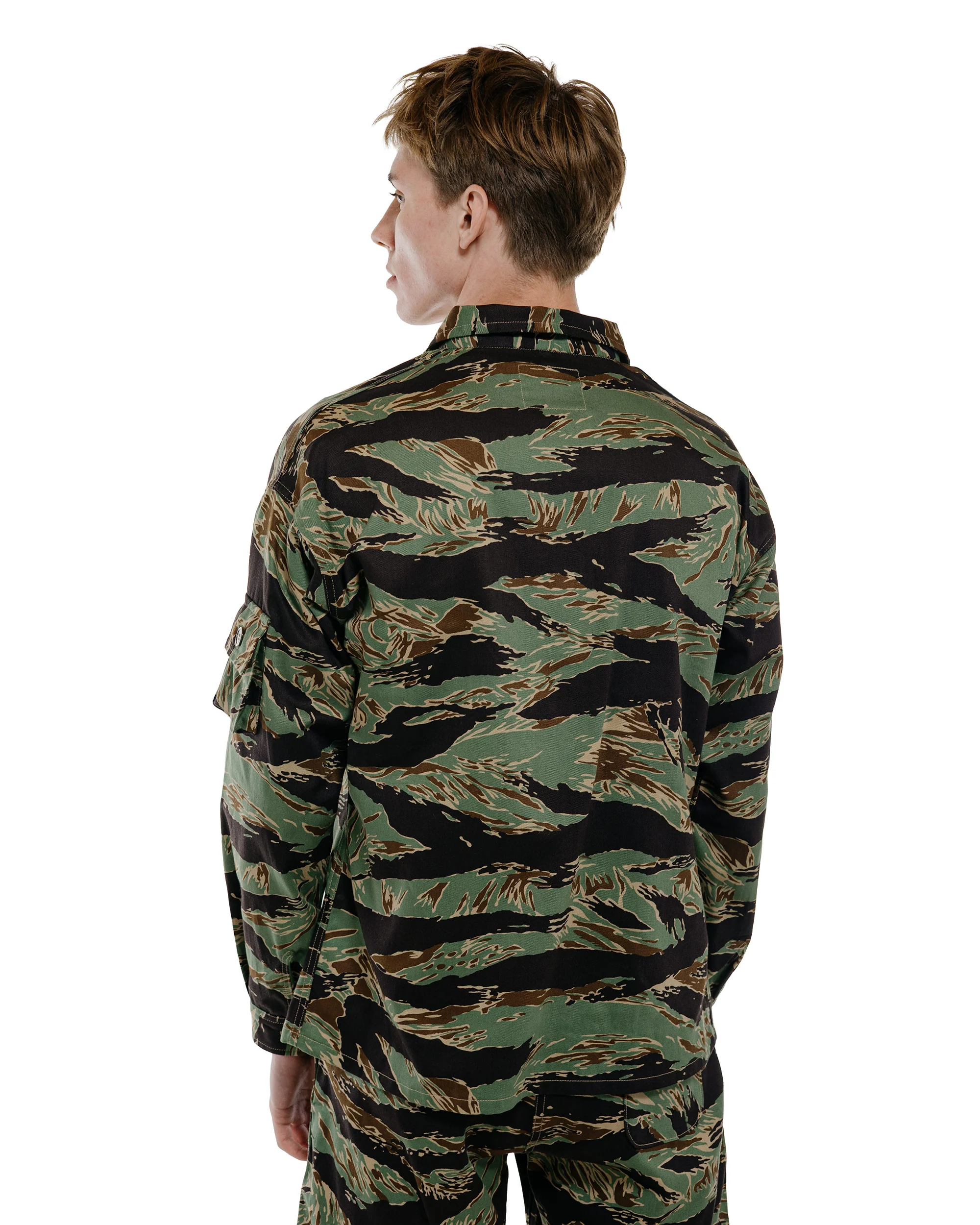 The Real McCoy's MJ26002 Tiger Camouflage Shirt / John Wayne Green - Image 4