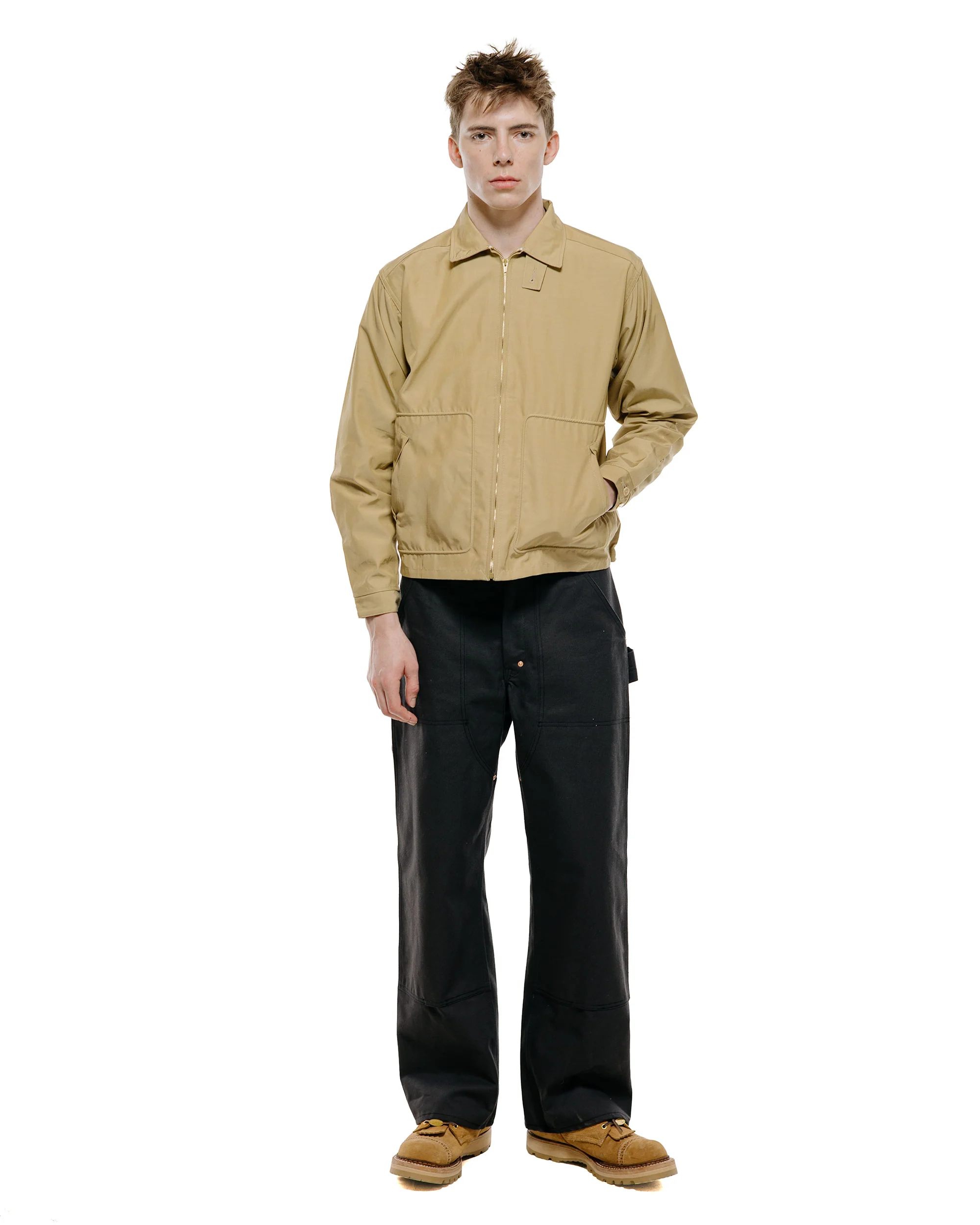 The Real McCoy's MJ26017 All-Weather Swing Jacket Beige - Image 4