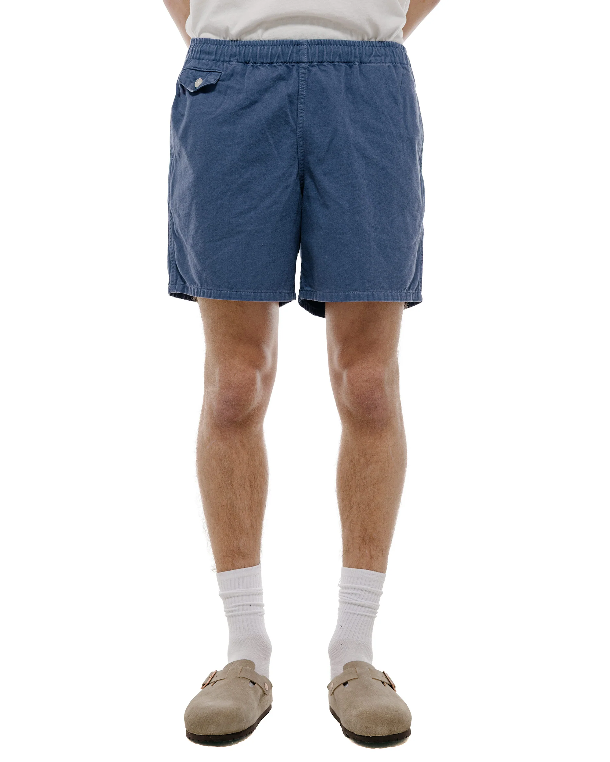 The Real McCoy's MP22015 Cotton Drill Swim Shorts (Over-Dyed) Navy - Image 2
