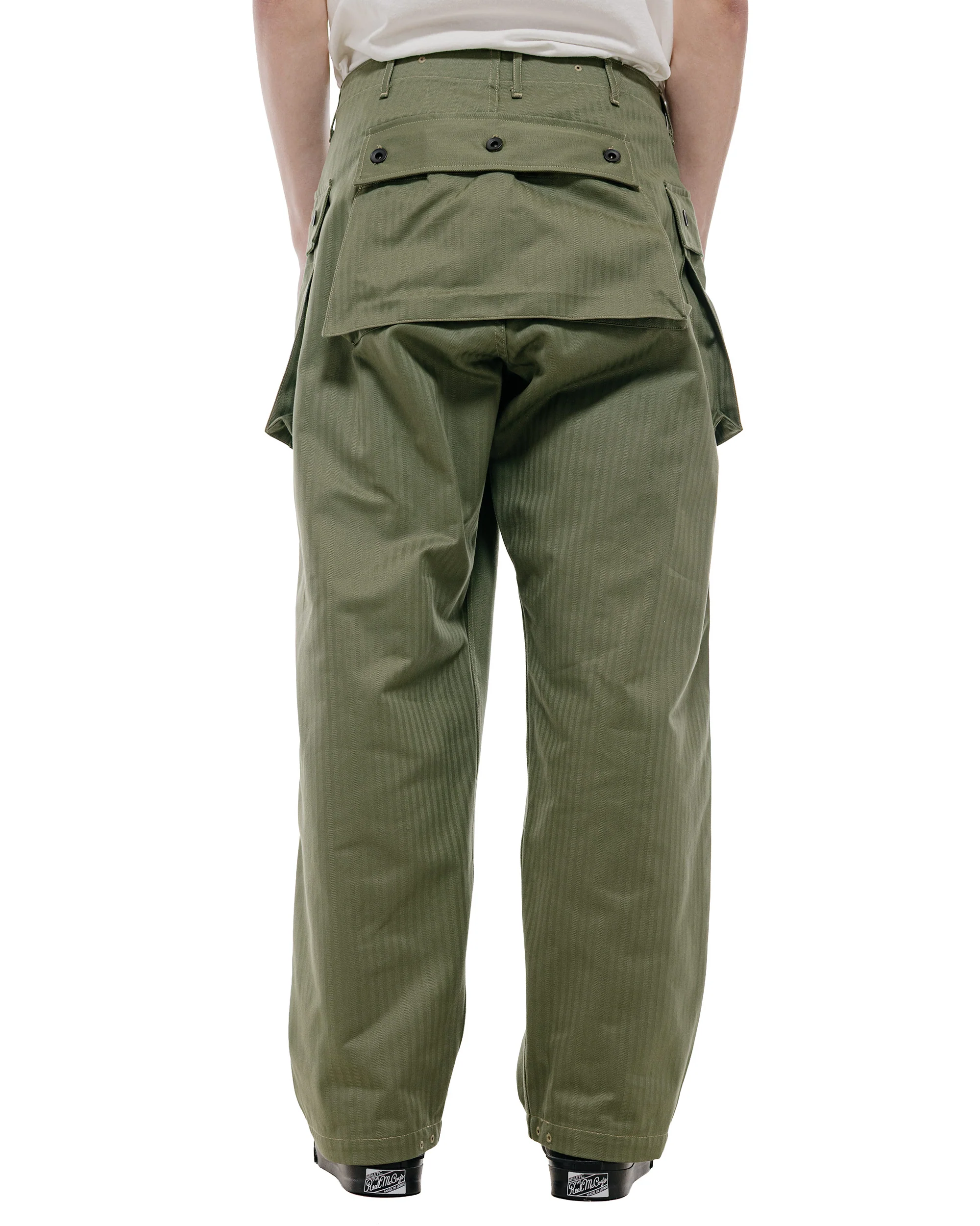The Real McCoy's MP23006 P-44 Utility Trousers Sage Green - Image 4