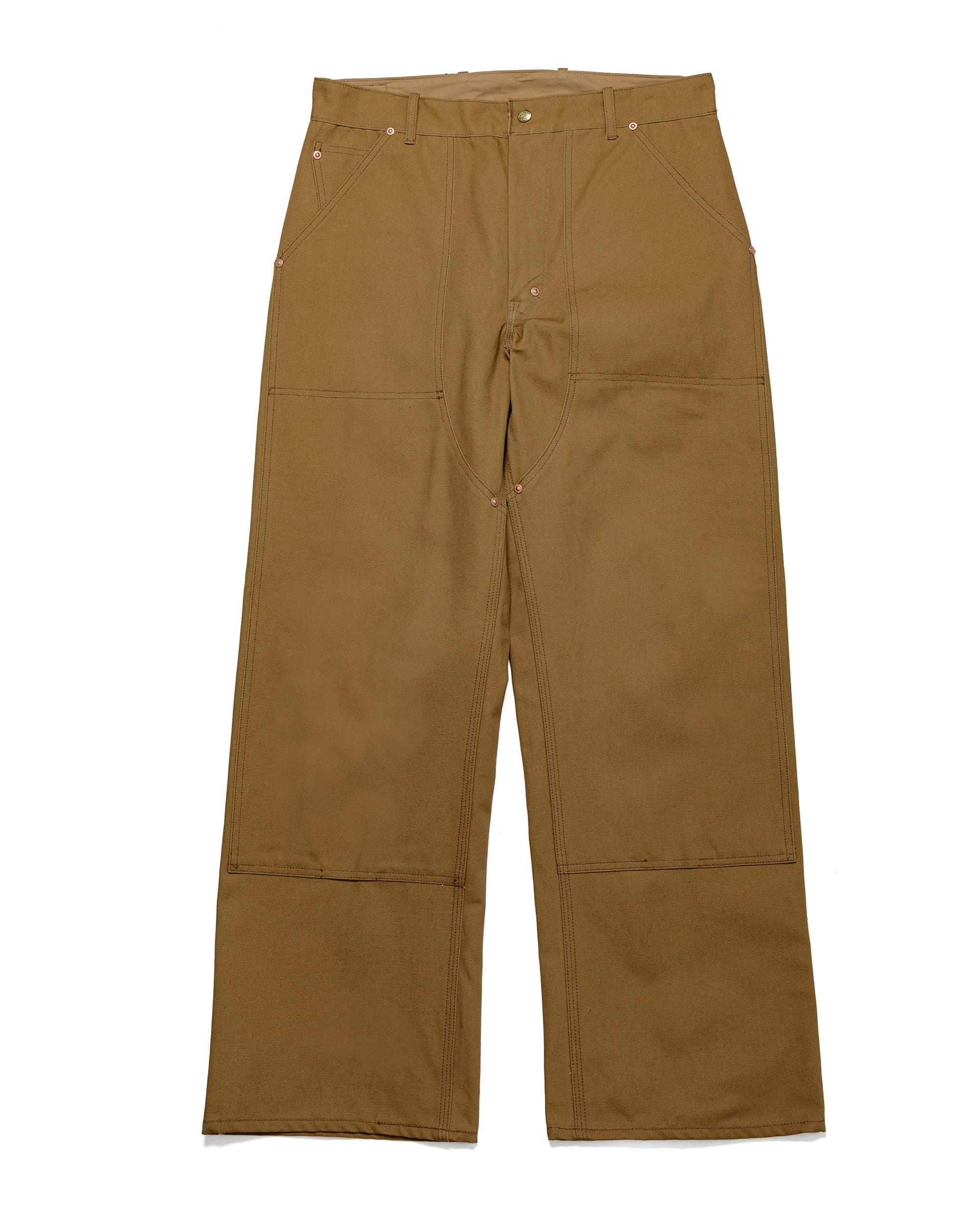 The Real McCoy's MP25102 Double-Knee Work Trousers Brown