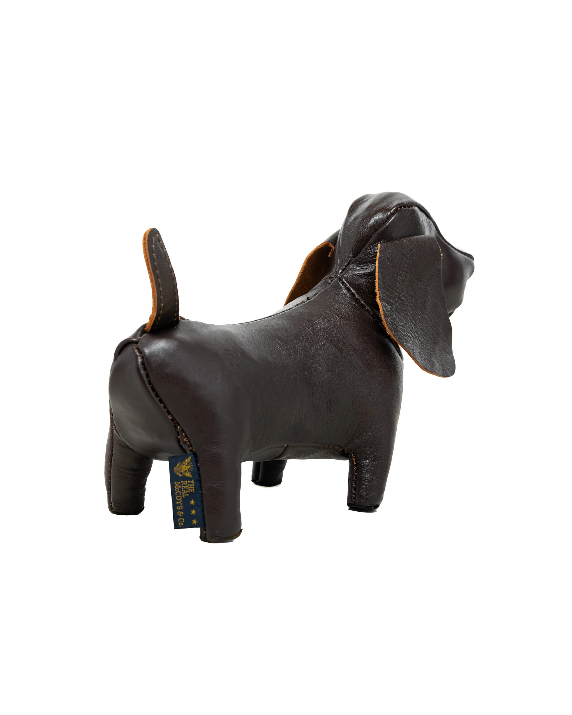 The Real McCoy's MW26002 Handcrafted Horsehide Animals / Dachshund Brown - Image 2