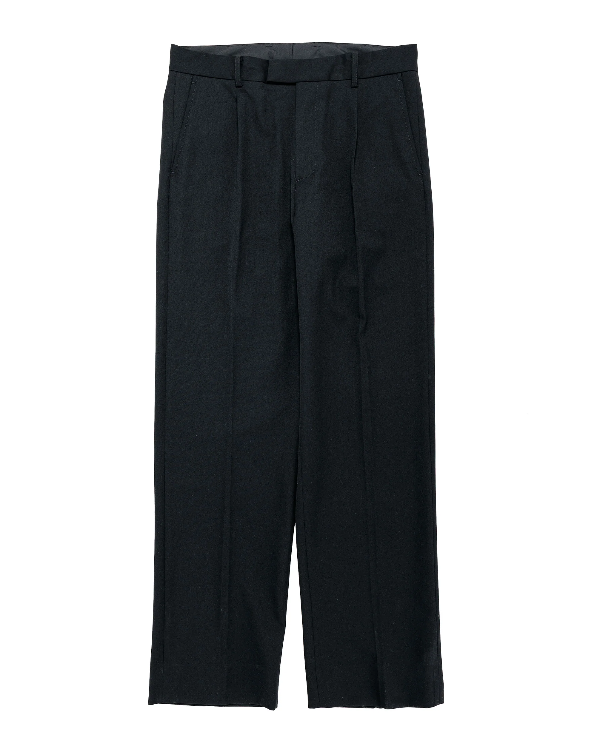 TTT MSW Wool Straight Slacks Black