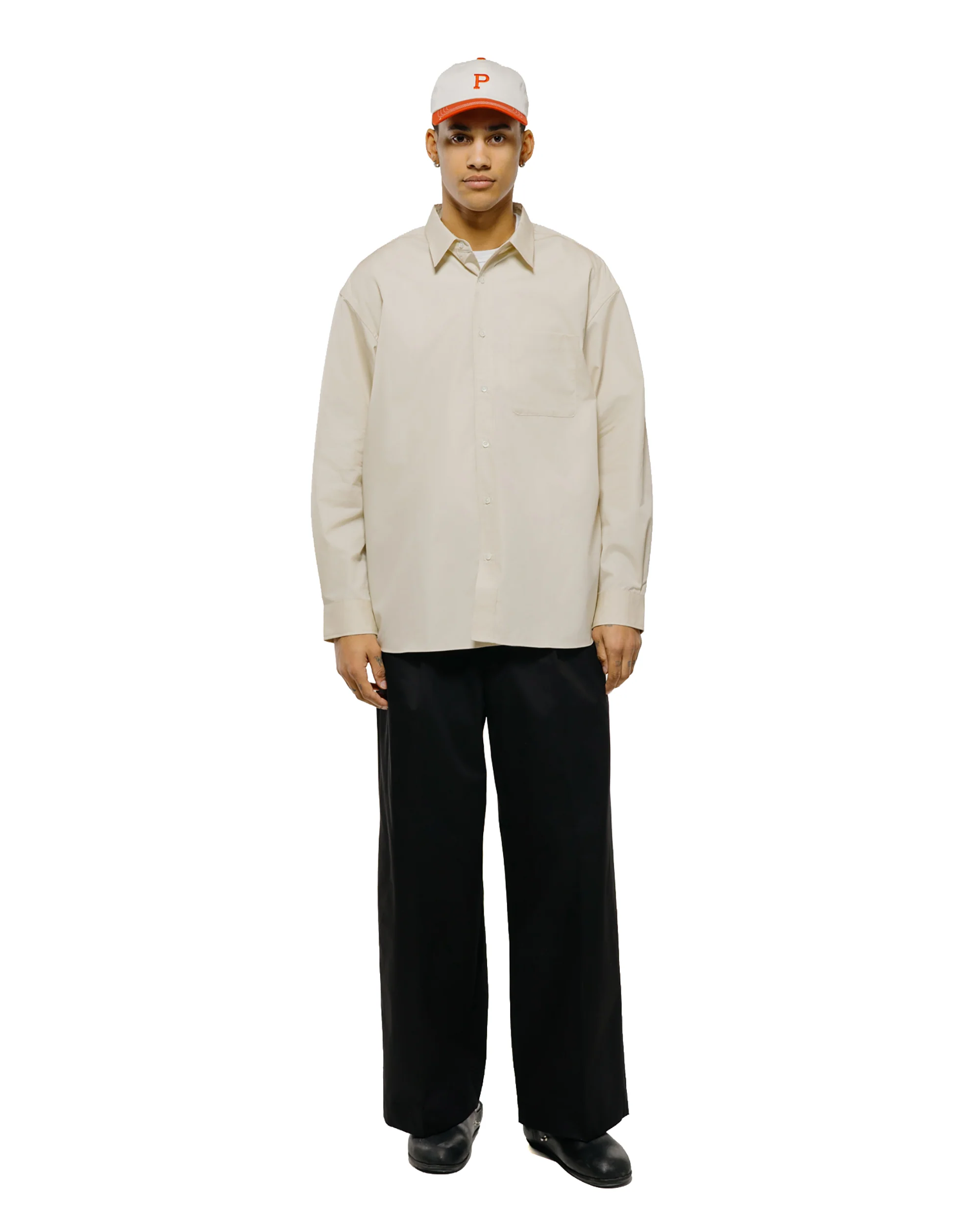 Universal Products 2Tuck Wide Chino Trouser Black - Image 4