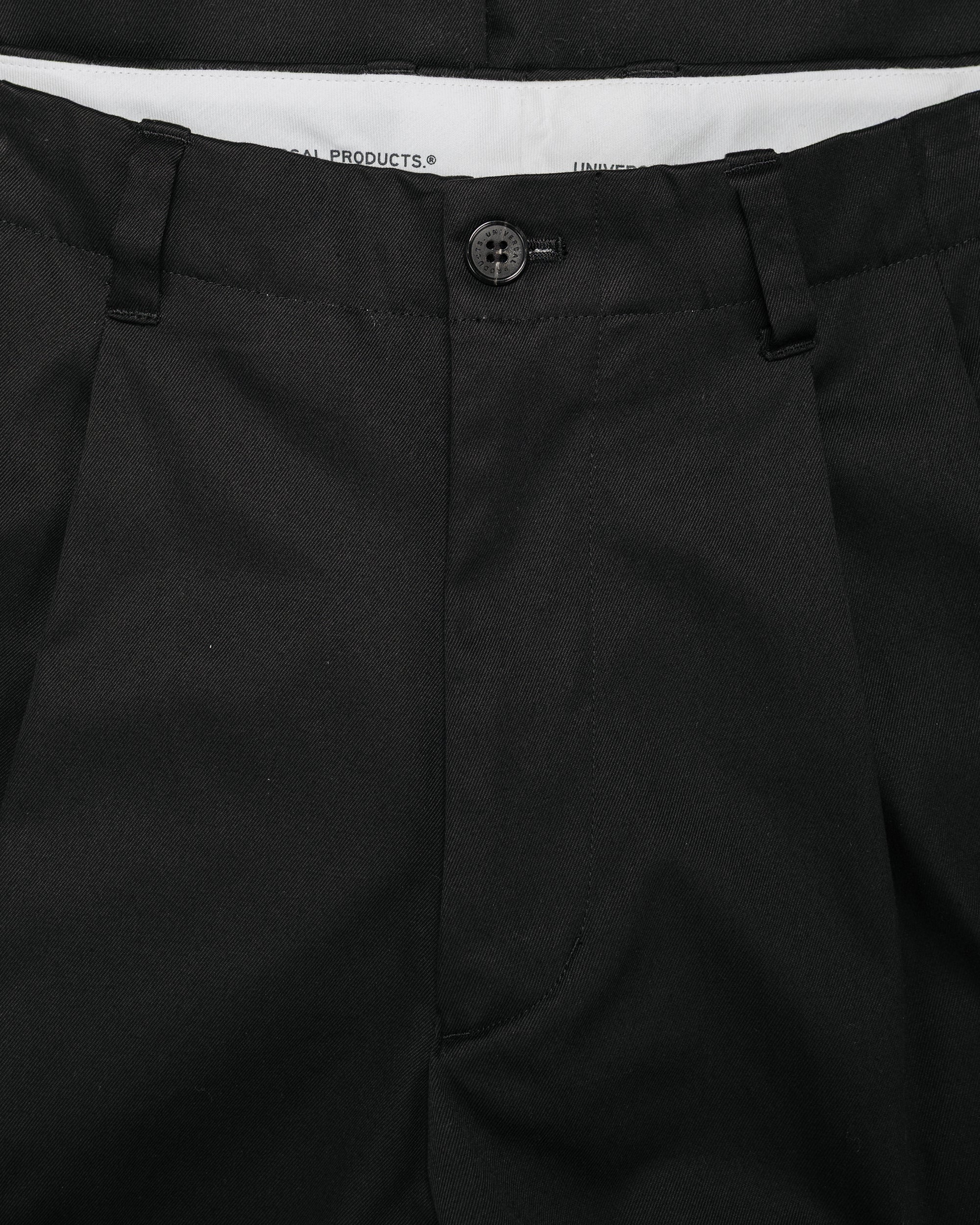Universal Products 2Tuck Wide Chino Trouser Black - Image 5