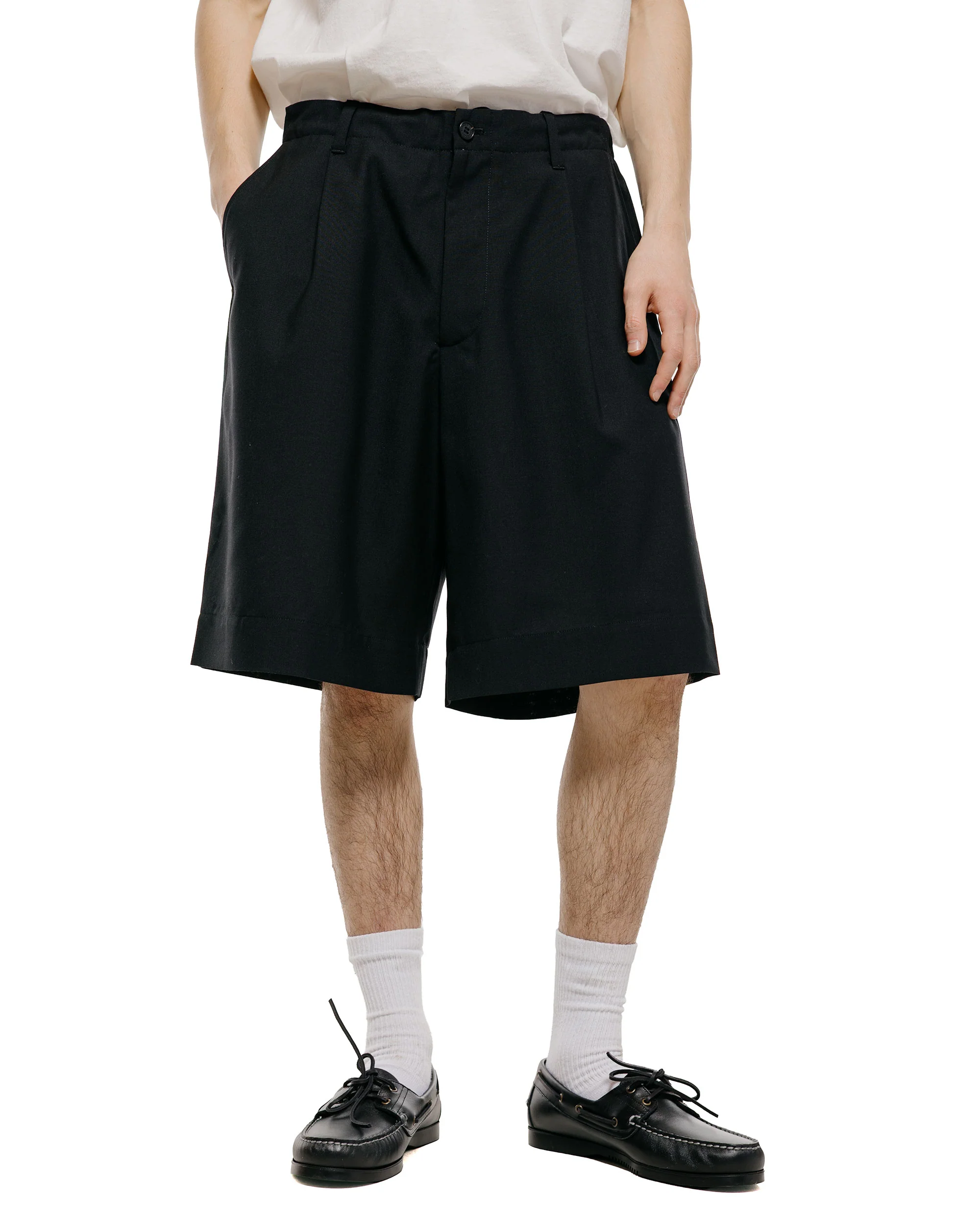 Universal Products Wool Shorts Black - Image 2