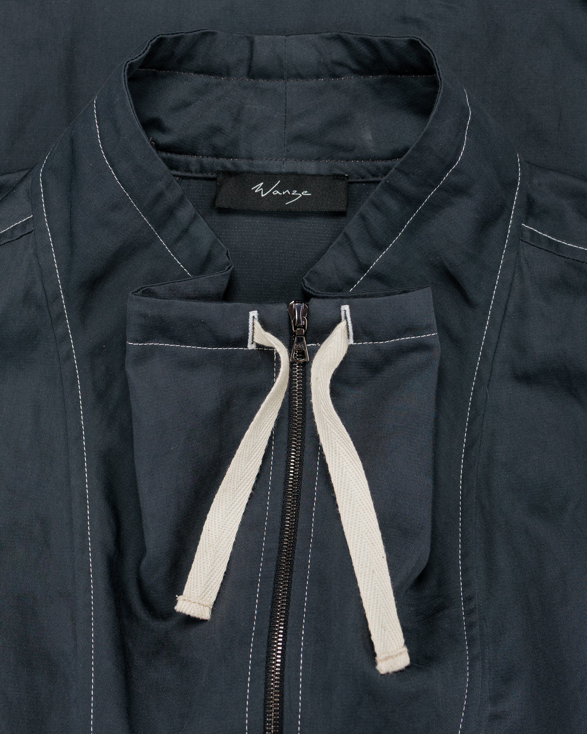 Wanze Funnel Neck Zip Anorak Cotton Metal Midnight - Image 5