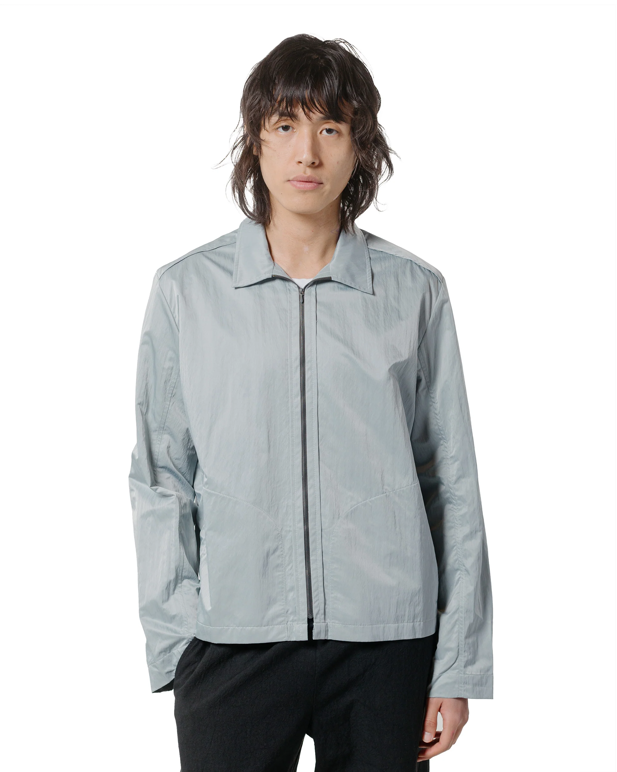 Wanze Zip Blouson Nylon Poly Silver Blue - Image 2