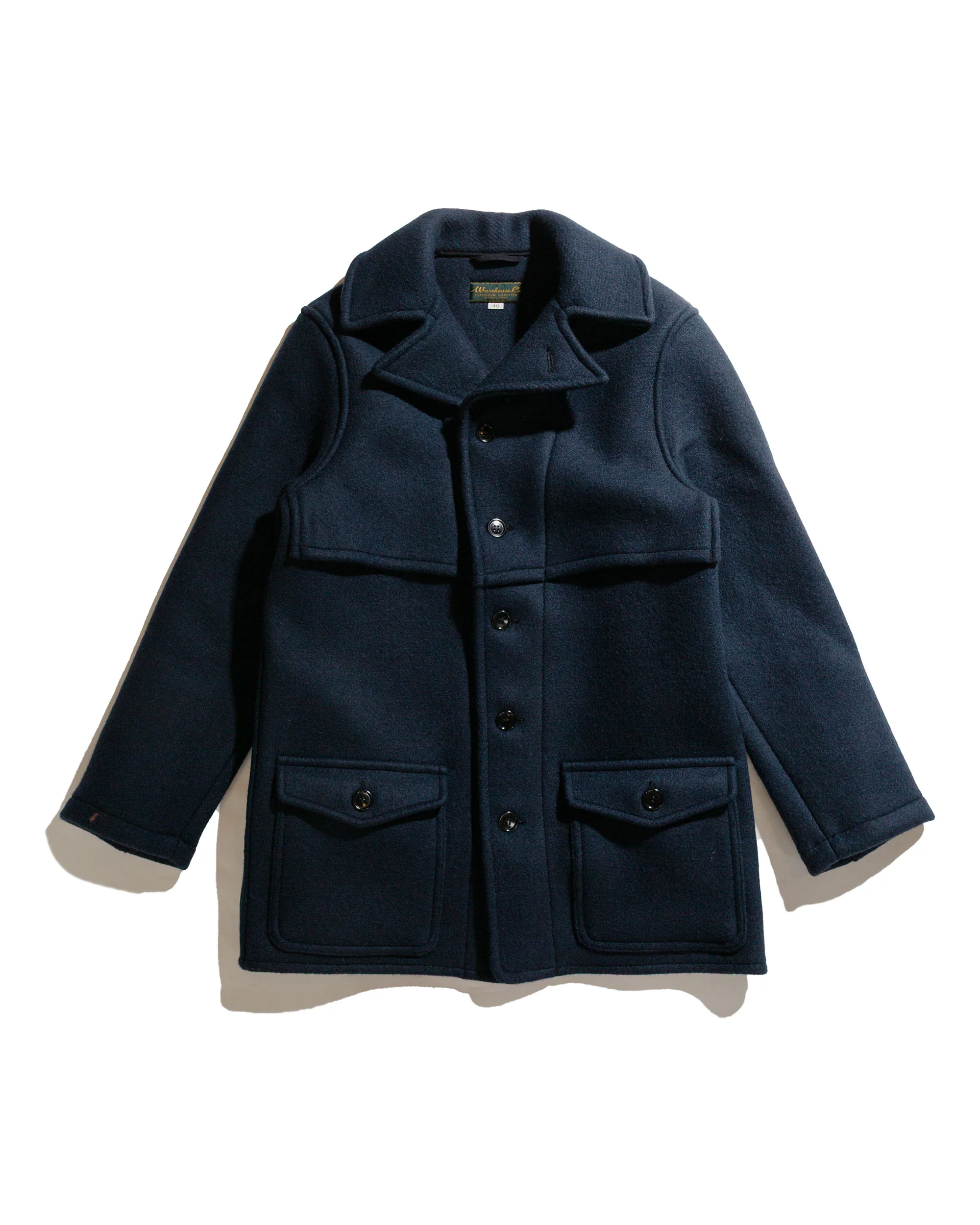 Warehouse Lot. 2228 1930's U.S. Army Wool Mackinaw Coat Dark Navy