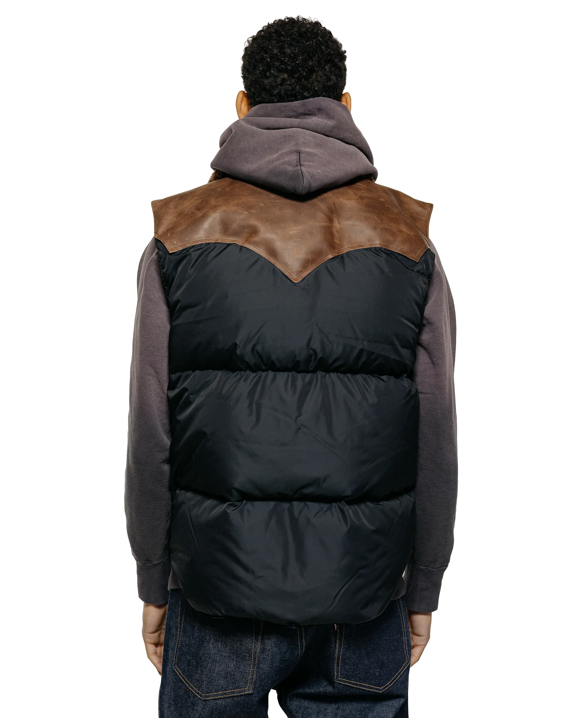 Warehouse Lot. 2235 Rocky Mountain Vest Warehouse Nylon Christy Vest Black - Image 3