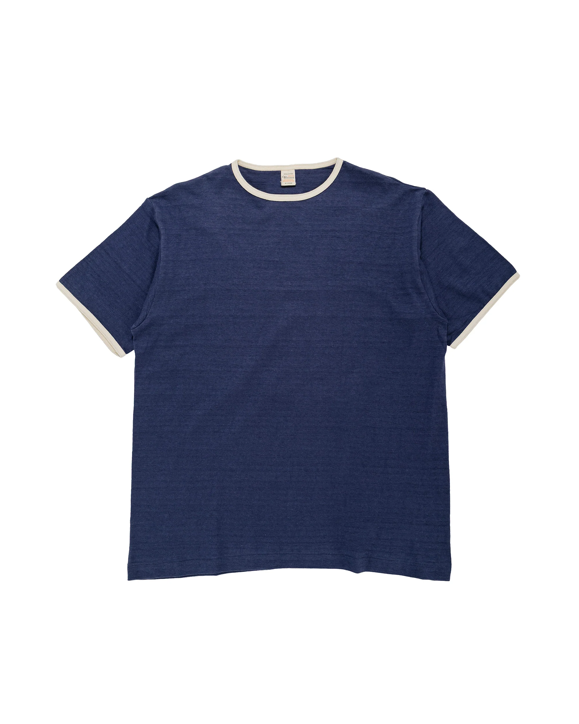 Warehouse Lot. 4059 Ringer T Plain Navy/Cream