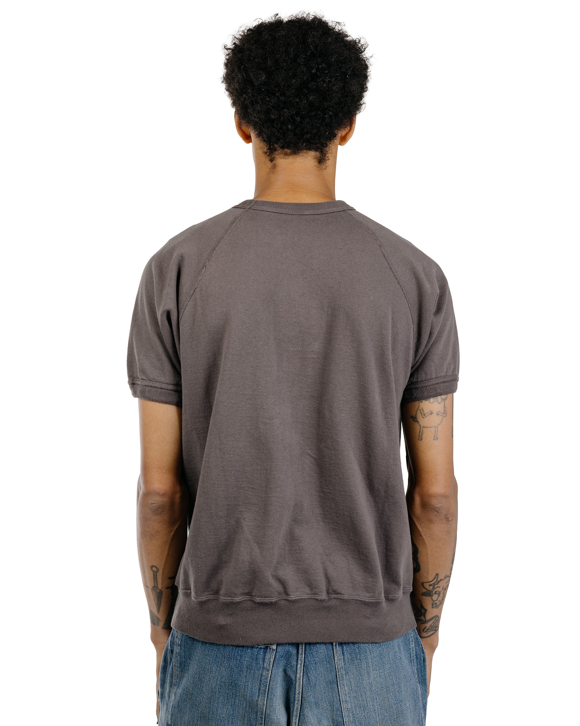 Warehouse Lot. 4105 Short Sleeve SW With Pocket Plain Charcoal - Image 4