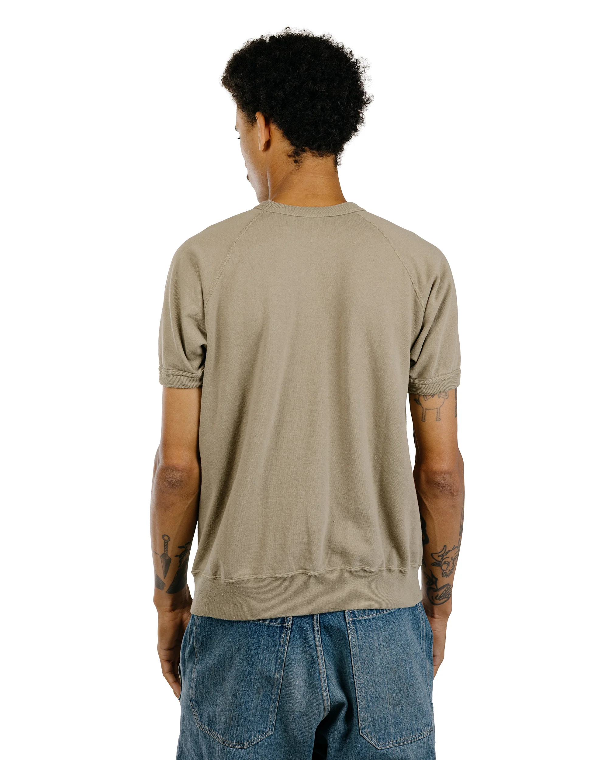 Warehouse Lot. 4105 Short Sleeve SW With Pocket Plain Green - Image 4