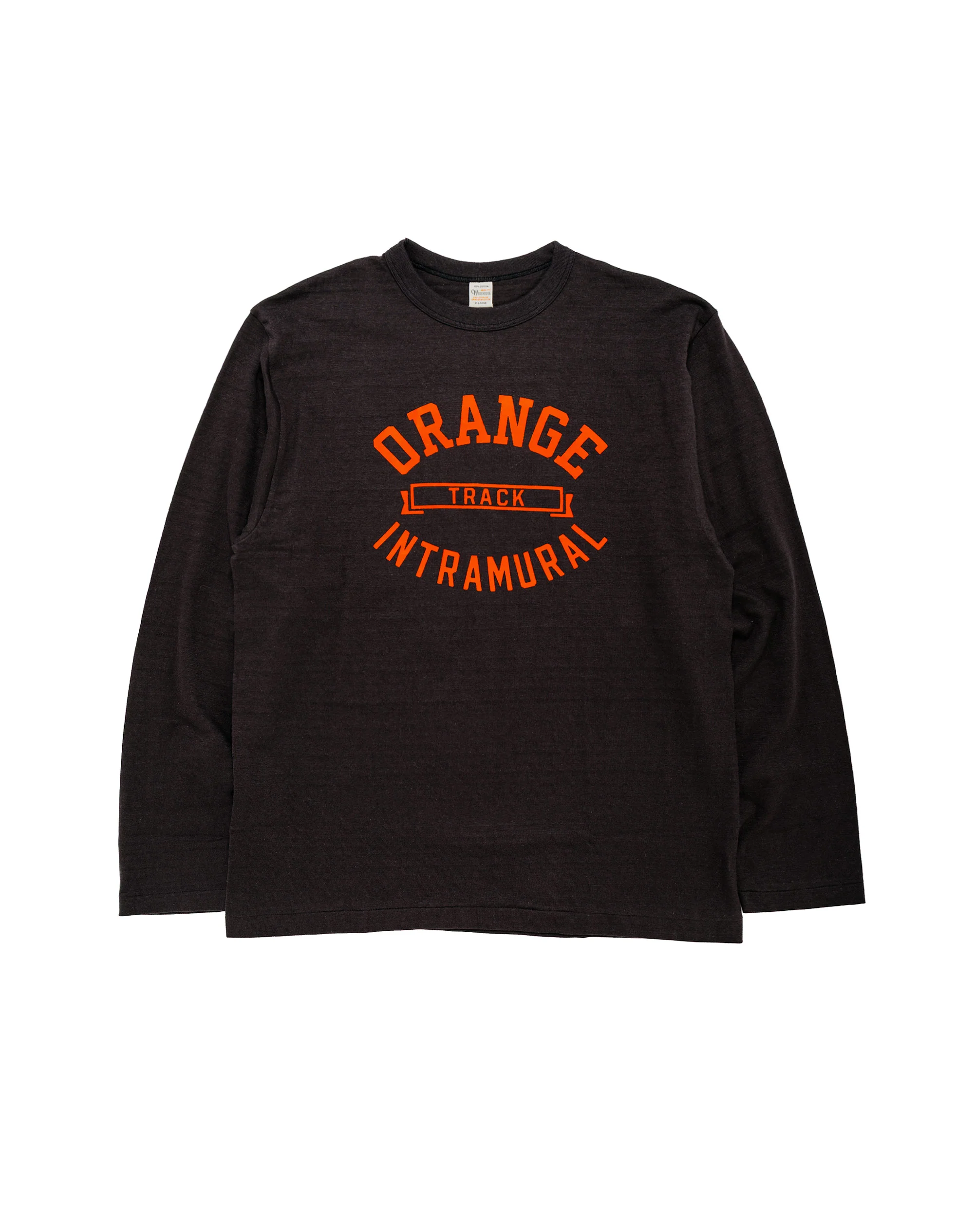 Warehouse Lot. 5906 Long Sleeve Crew Neck T-Shirt Orange Sumikuro