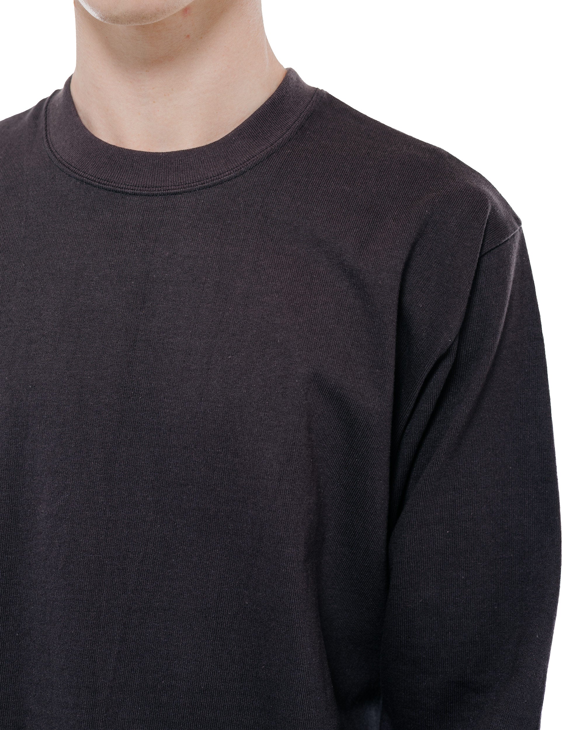 Warehouse Lot. 5914 Long Sleeve Crew Neck T-Shirt Solid Sumikuro - Image 3