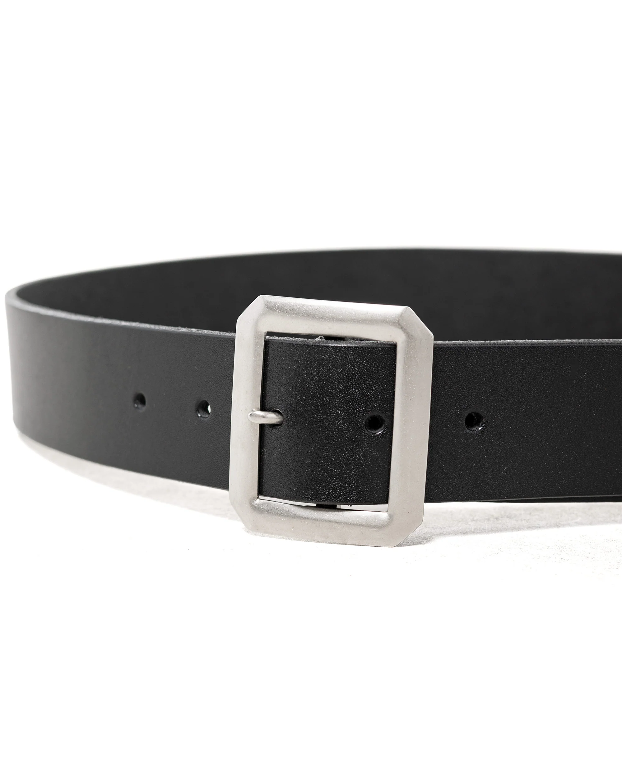 Warehouse Lot. 6039 Garrison Cowhide Belt Black - Image 3