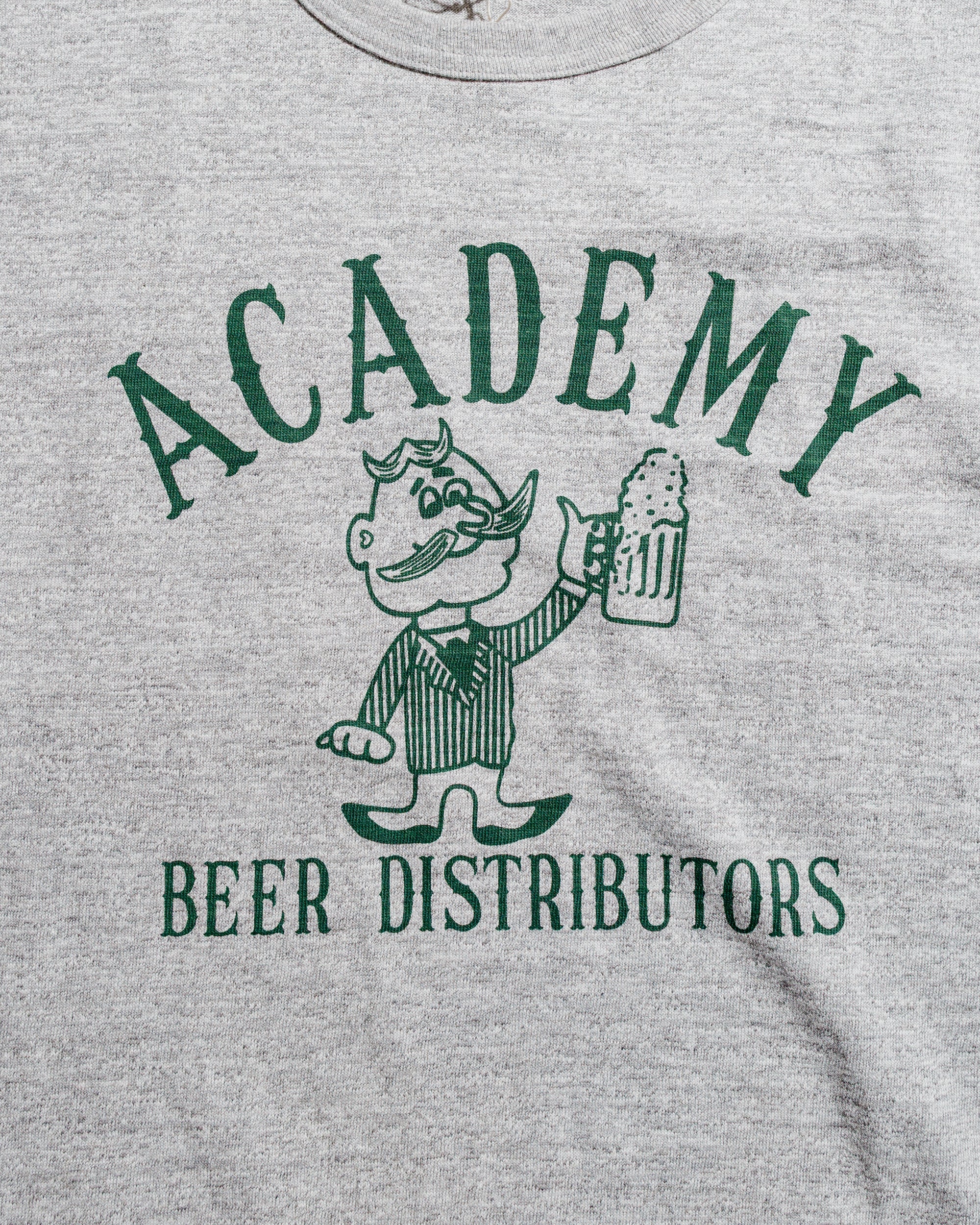 Warehouse Lot. JG-CS06 Academy Beer Distributors T Heather Grey - Image 4