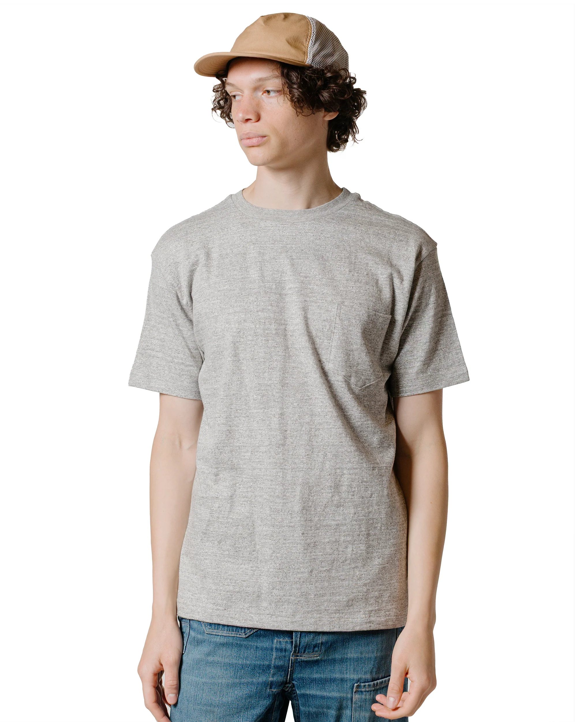 Warehouse Lot. JG-CS07 Standard Pocket T Heather Grey - Image 2